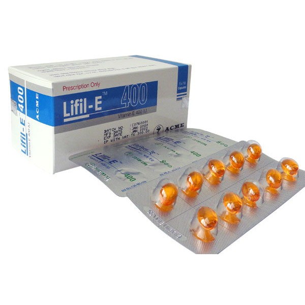 Lifil-E 400 cap in Bangladesh,Lifil-E 400 cap price , usage of Lifil-E 400 cap