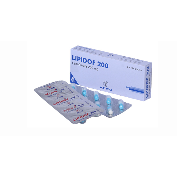 Lipidof 200 mg Capsule, 1 strip in Bangladesh,Lipidof 200 mg Capsule, 1 strip price, usage of Lipidof 200 mg Capsule, 1 strip