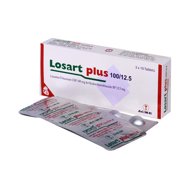 Losart Plus 100 mg+25 mg Tablet in Bangladesh,Losart Plus 100 mg+25 mg Tablet price, usage of Losart Plus 100 mg+25 mg Tablet