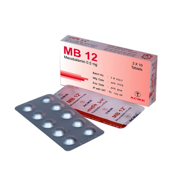 MB 12 500 mcg Tablet in Bangladesh,MB 12 500 mcg Tablet price, usage of MB 12 500 mcg Tablet