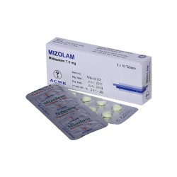 Mizolam 7.5 mg Tab, 1 strip