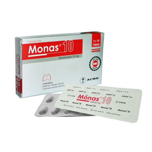 Monas 10 Tab in Bangladesh,Monas 10 Tab price , usage of Monas 10 Tab