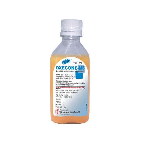 Oxecone MS 200ml Syp, Magaldrate + Simethicone, Antacid