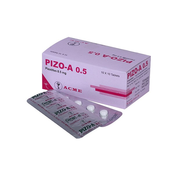 Pizo-A 0.5 mg Tab, Pizotifen, COVID Care