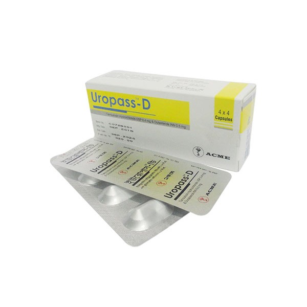 Uropass-D 0.4 mg+0.5 mg Capsule in Bangladesh,Uropass-D 0.4 mg+0.5 mg Capsule price, usage of Uropass-D 0.4 mg+0.5 mg Capsule