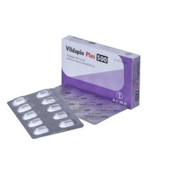 Vildapin Plus 50 mg+500 mg Tablet
