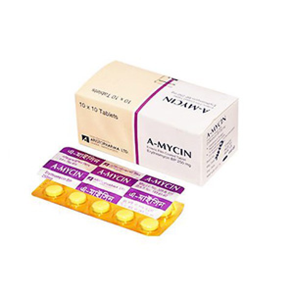 A-mycin tab. (Tab) 500mg/tablet in Bangladesh,A-mycin tab. (Tab) 500mg/tablet price , usage of A-mycin tab. (Tab) 500mg/tablet