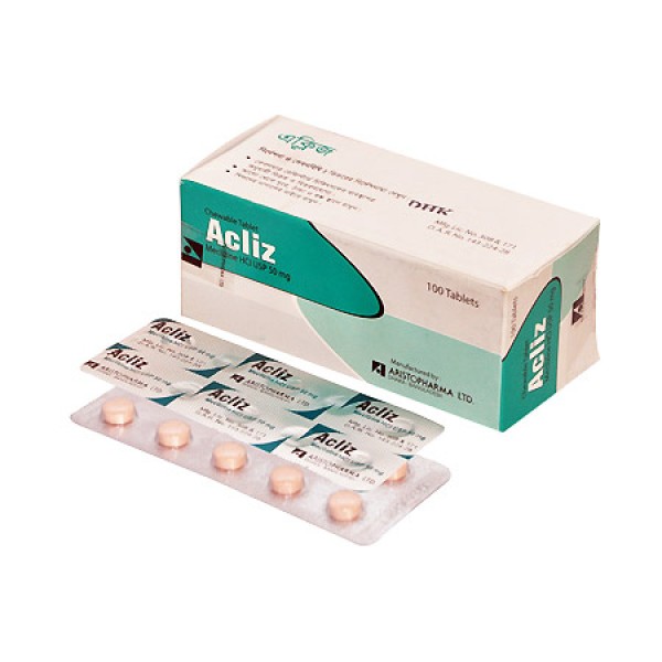 Acliz 50 mg Chewable Tablet in Bangladesh,Acliz 50 mg Chewable Tablet price , usage of Acliz 50 mg Chewable Tablet