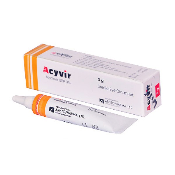 Acyvir 5g Eye Ointment