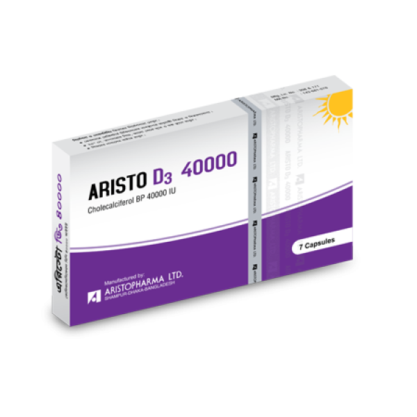 Aristo D3 40000 IU Capsule Bangladesh,Aristo D3 40000 IU Capsule price , usage of Aristo D3 40000 IU Capsule