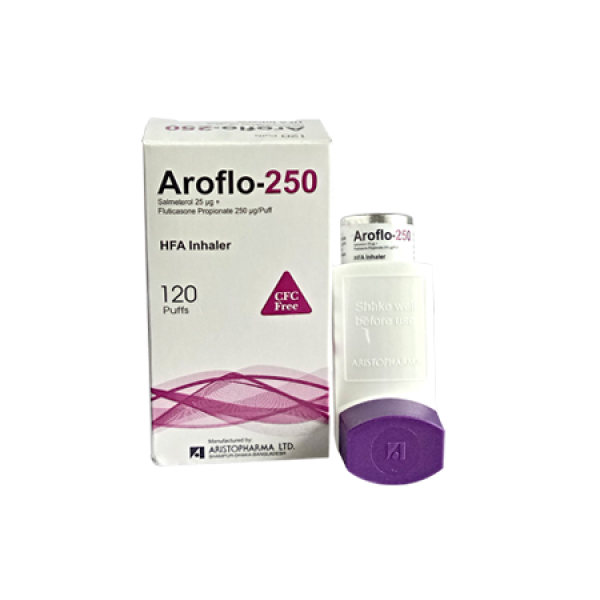 Aroflo 250 HFA 120 doses unit, Aroflo 250 250 HFA60 doses unit,