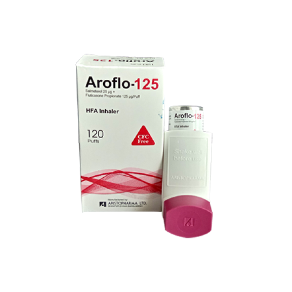 Aroflo (25 mcg+125 mcg)/puff Inhaler in Bangladesh,Aroflo (25 mcg+125 mcg)/puff Inhaler price , usage of Aroflo (25 mcg+125 mcg)/puff Inhaler