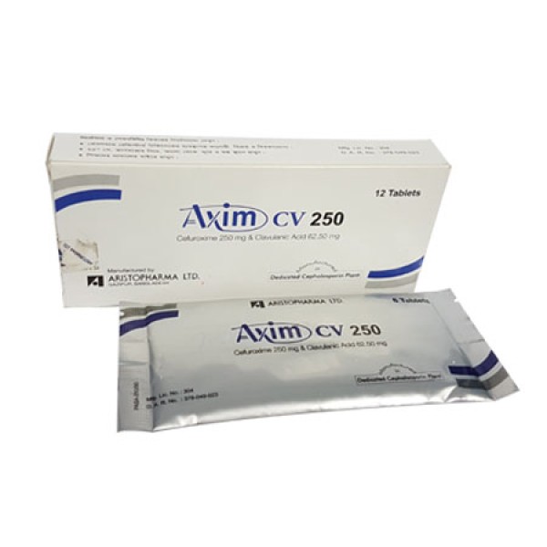 Axim CV 250 mg Tab in Bangladesh,Axim CV 250 mg Tab price , usage of Axim CV 250 mg Tab