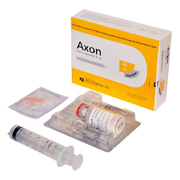 Axon 2gm IV Injection, Ceftriaxone, Ceftriaxone