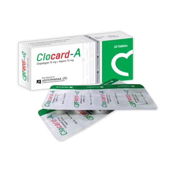 Clocard-A 75 mg+75 mg Tablet Bangladesh,Clocard-A 75 mg+75 mg Tablet price , usage of Clocard-A 75 mg+75 mg Tablet