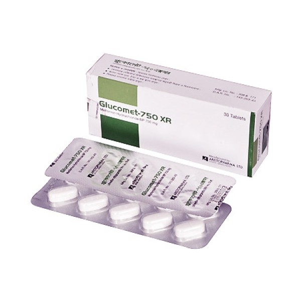 Glucomet XR 750 mg Tablet in Bangladesh,Glucomet XR 750 mg Tablet price , usage of Glucomet XR 750 mg Tablet