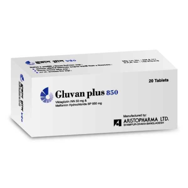 Gluvan Plus 50 mg+850 mg Tablet Bangladesh,Gluvan Plus 50 mg+850 mg Tablet, usage of Gluvan Plus 50 mg+850 mg Tablet,