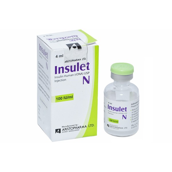 Insulet N 100 IU/ml Injection Bangladesh,Insulet N 100 IU/ml Injection price , usage of Insulet N 100 IU/ml Injection