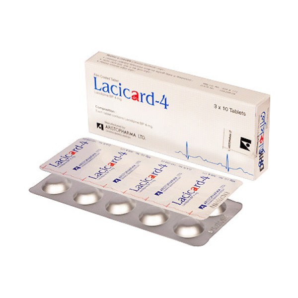 Lacicard 4 mg Tablet in Bangladesh,Lacicard 4 mg Tablet price , usage of Lacicard 4 mg Tablet