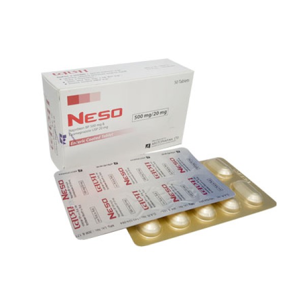 Neso 500 mg+20 mg Tablet in Bangladesh,Neso 500 mg+20 mg Tablet price , usage of Neso 500 mg+20 mg Tablet