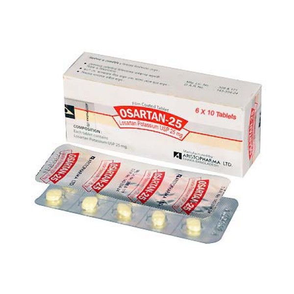 Osartan 25 mg Tablet