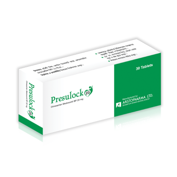 Presulock 20mg Tab in Bangladesh,Presulock 20mg Tab price , usage of Presulock 20mg Tab