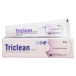 Triclean 0.01%+4%+0.05% Cream 30 gm tube