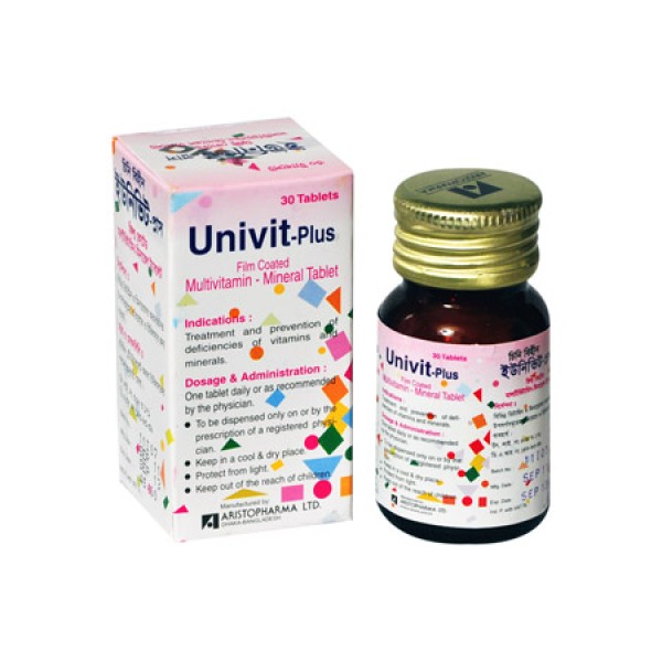 Univit-plus tab in Bangladesh,Univit-plus tab price , usage of Univit-plus tab