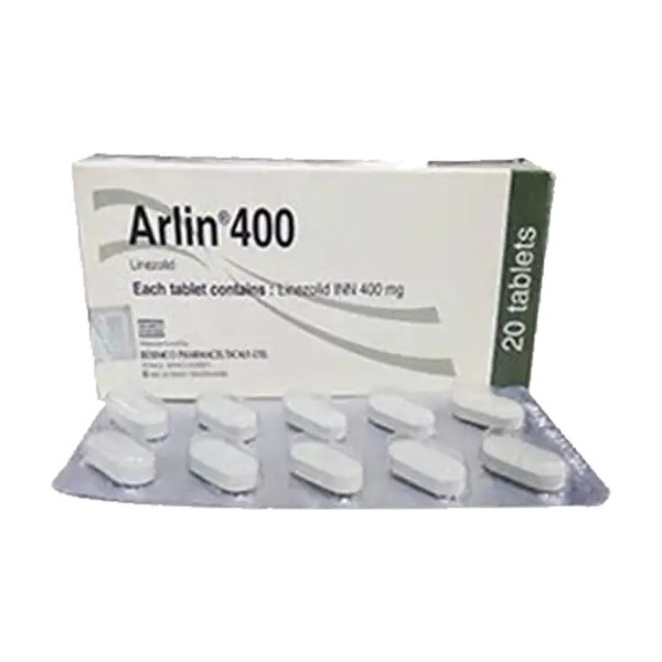 Arlin 400mg Tablet — Linezolid 400mg by Beximco Pharmaceuticals Arlin 400mg Tablet — Linezolid 400mg by Beximco Pharmaceuticals