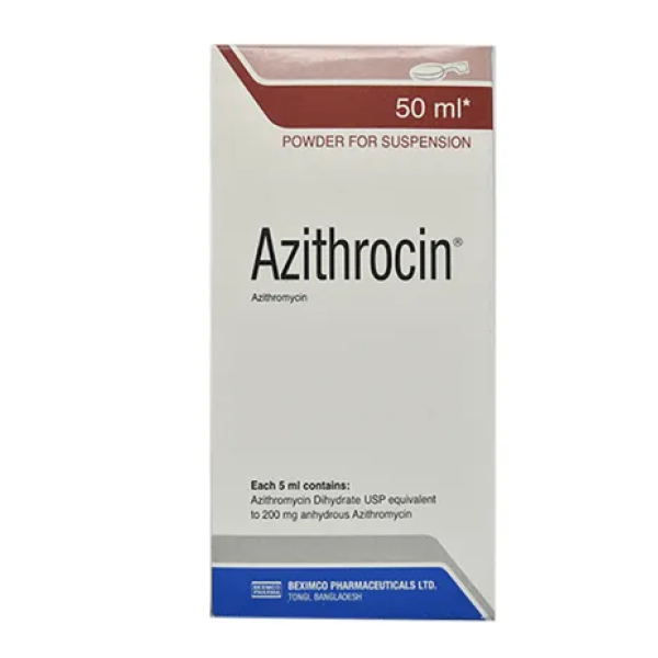 Azithrocin 200mg/5ml Powder for Suspension 50ml — Azithromycin for Children by Beximco