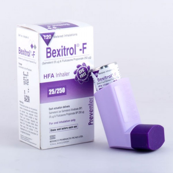 Bexitrol f (Inhaler) 25/250 hfa in Bangladesh,Bexitrol f (Inhaler) 25/250 hfa price , usage of Bexitrol f (Inhaler) 25/250 hfa