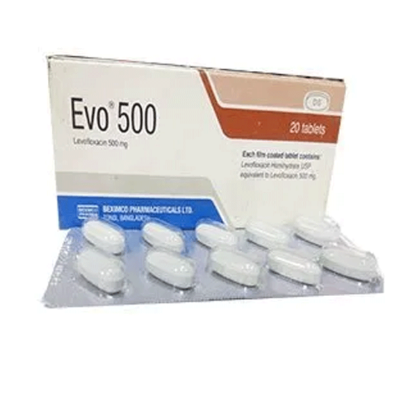 Evo 500 mg Tablet, 1 strip