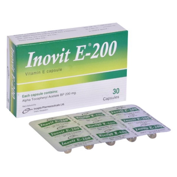 INOVIT E 200mg Cap. in Bangladesh,INOVIT E 200mg Cap. price , usage of INOVIT E 200mg Cap.