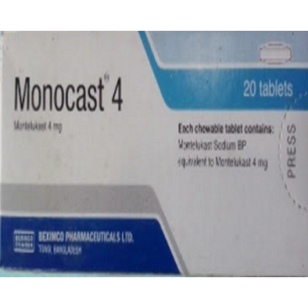 Monocast 4 tablet in Bangladesh,Monocast 4 tablet price , usage of Monocast 4 tablet