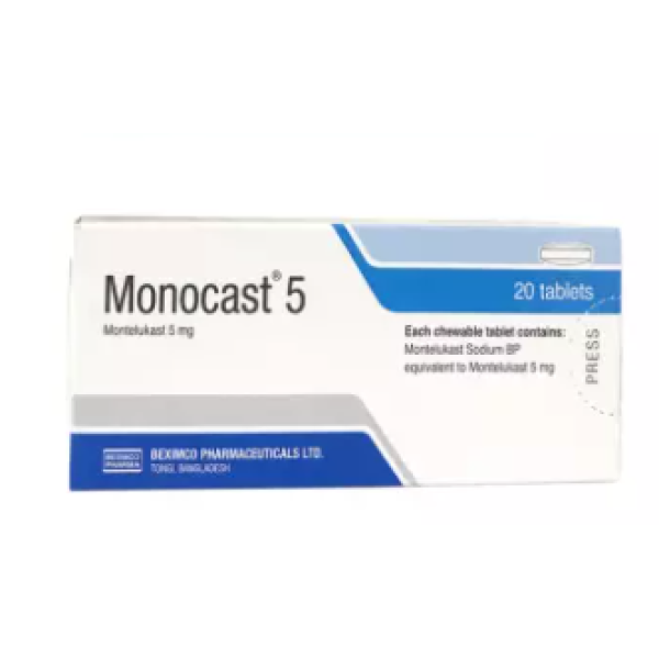 Monocast 5 tablet in Bangladesh,Monocast 5 tablet price , usage of Monocast 5 tablet