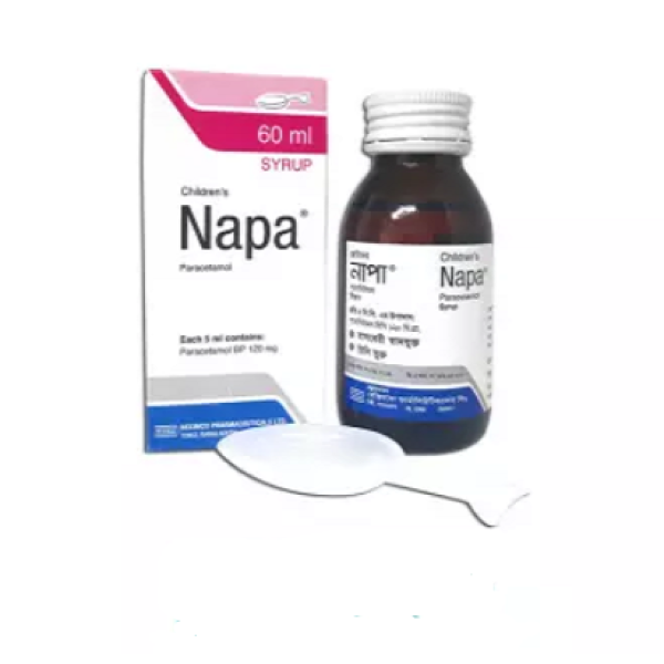 Napa 60ml Syrup, 17470, Paracetamol