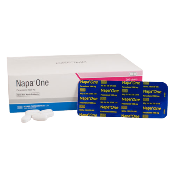 Napa One 1000 mg Tablet, 1 strip