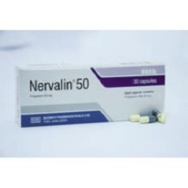 Nervalin 50 capsule in Bangladesh,Nervalin 50 capsule price , usage of Nervalin 50 capsule