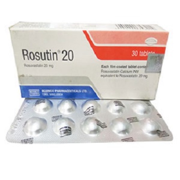 Rosutin 20 mg Tab in Bangladesh,Rosutin 20 mg Tab price , usage of Rosutin 20 mg Tab