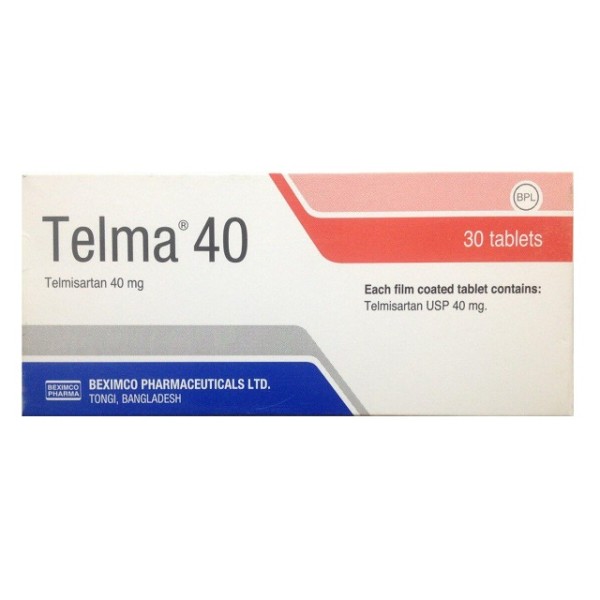 Telma 40mg Tab in Bangladesh,Telma 40mg Tab price , usage of Telma 40mg Tab