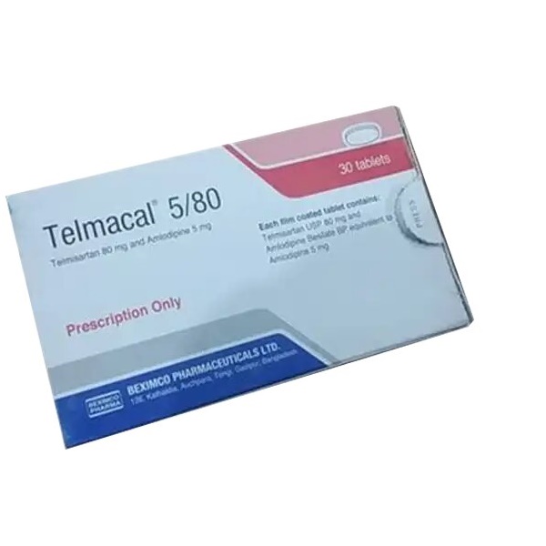 Telmacal 5 mg+80 mg Tablet in Bangladesh,Telmacal 5 mg+80 mg Tablet price , usage of Telmacal 5 mg+80 mg Tablet