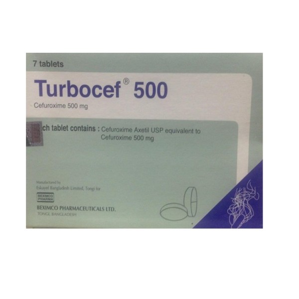 Turbocef 500 tablet in Bangladesh,Turbocef 500 tablet price , usage of Turbocef 500 tablet