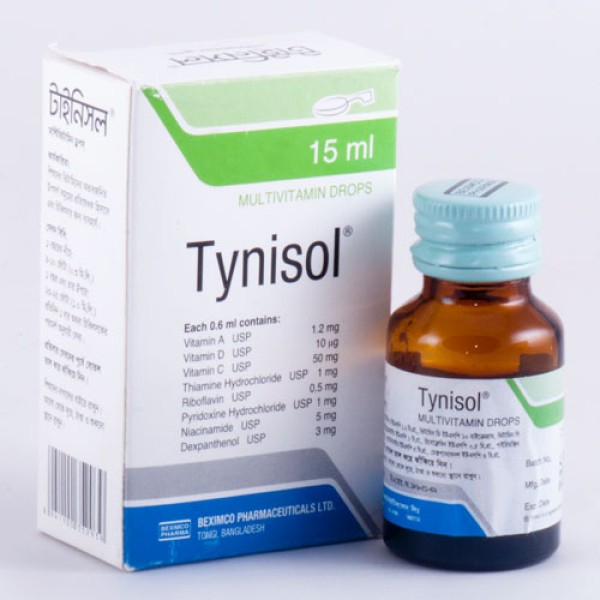Tynisol 15ml multivitamin drops in Bangladesh,Tynisol 15ml multivitamin drops price , usage of Tynisol 15ml multivitamin drops