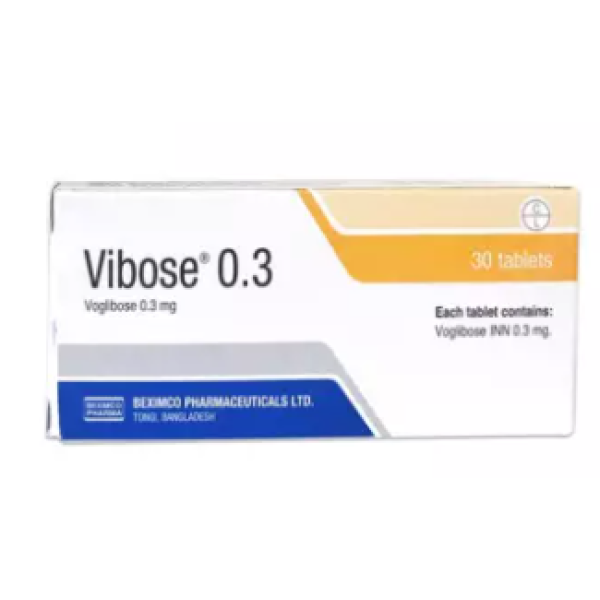 Vibose 0.3 Tab, 23775, vitamin