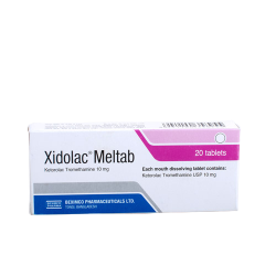 Xidolac Meltab 10 mg Tablet 20's pack Xidolac Meltab 10 mg Tablet 20's pack