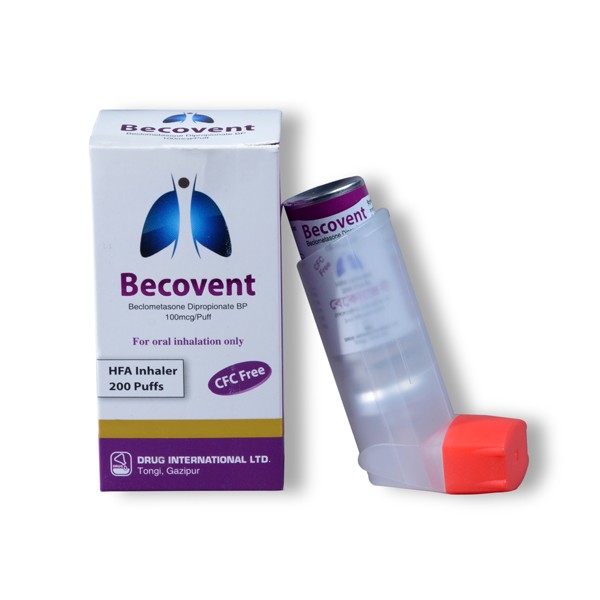 Becovent 100 mcg/puff Inhaler in Bangladesh,Becovent 100 mcg/puff Inhaler price,usage of Becovent 100 mcg/puff Inhaler