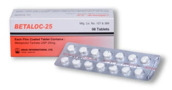 Betaloc 25 mg Tablet - Metoprolol Tartrate