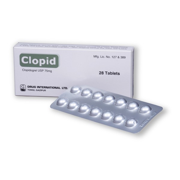 Clopid 75mg Tablet (14 tab per strips), 16521, Clopidogrel