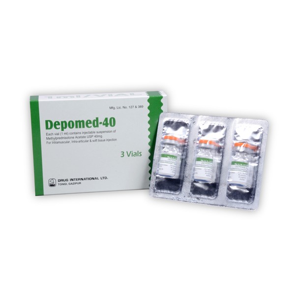 Depomed 40 mg/ml Injection in Bangladesh,Depomed 40 mg/ml Injection price,usage of Depomed 40 mg/ml Injection