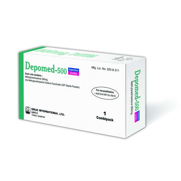 Depomed 500 mg/vial IM/IV Injection in Bangladesh,Depomed 500 mg/vial IM/IV Injection price,usage of Depomed 500 mg/vial IM/IV Injection